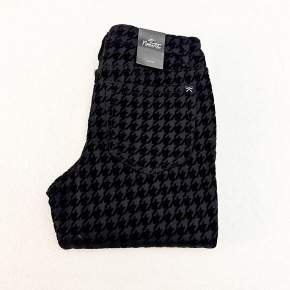 Nanette Lepore Jegging Houndstooth Patterned Denim Jeans Size 4 NWT - Picture 1 of 9